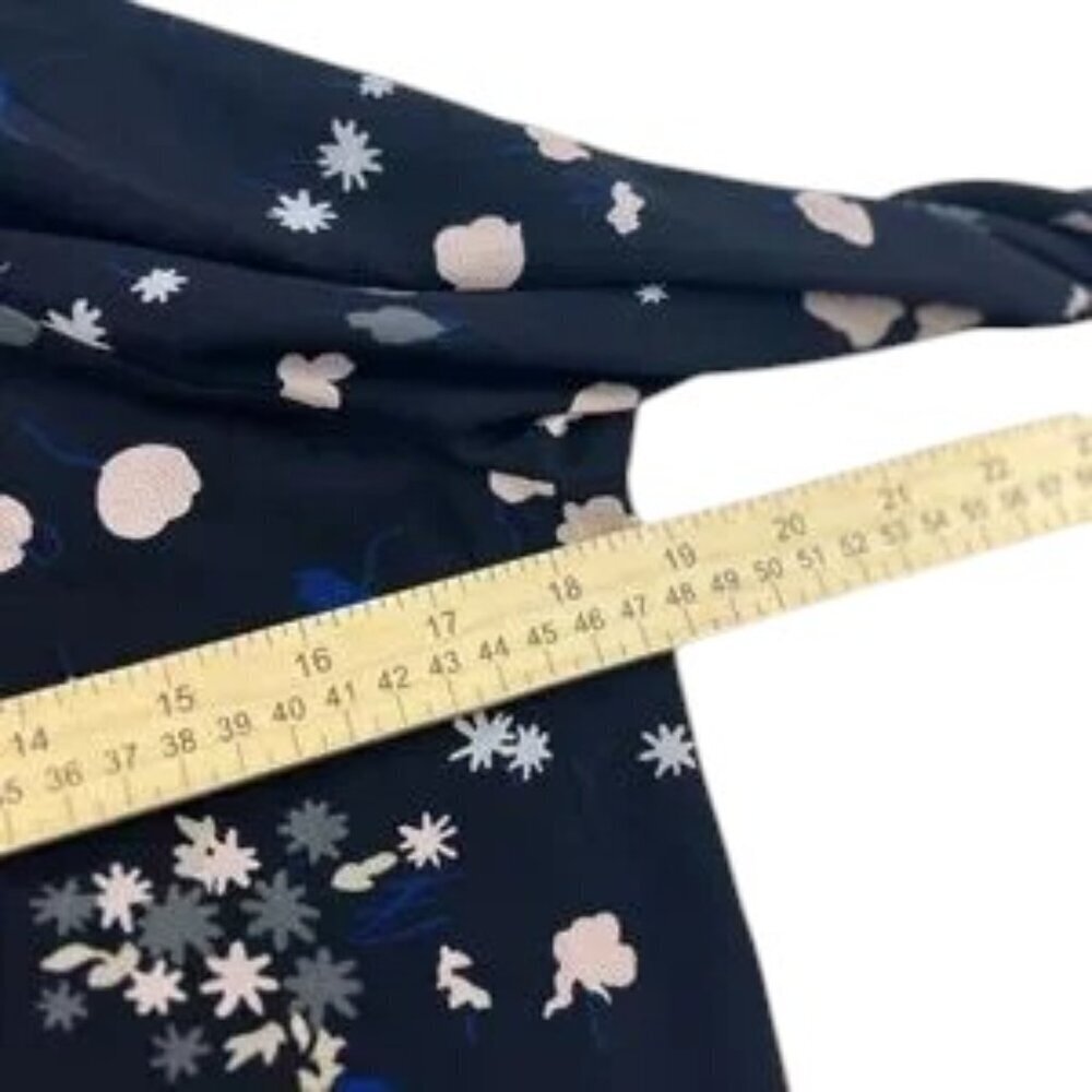 Ann Taylor Dress Lined Black Floral Size M Petite - Picture 5 of 6